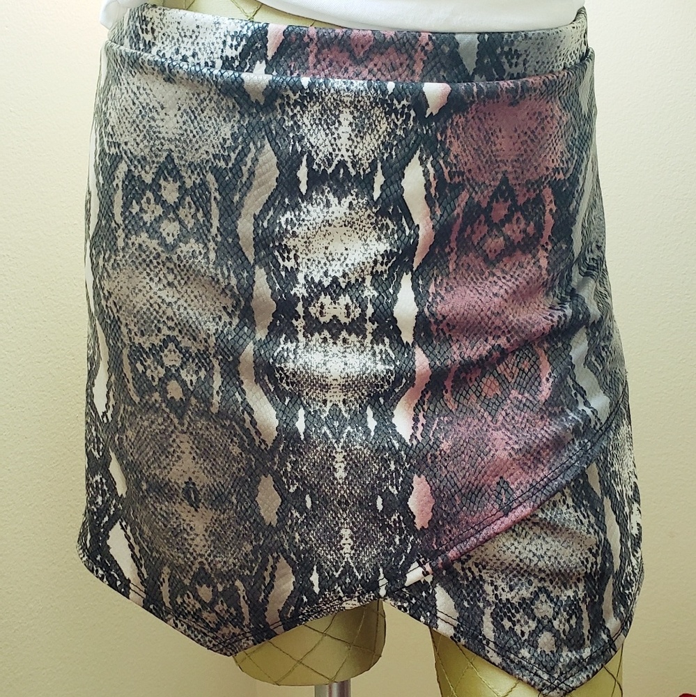 Snake Print Skort
